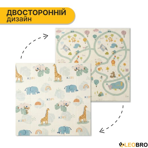 Дитячий ігровий килимок LEOBRO 150 x 180 x 1 см (LB-1011) - 4