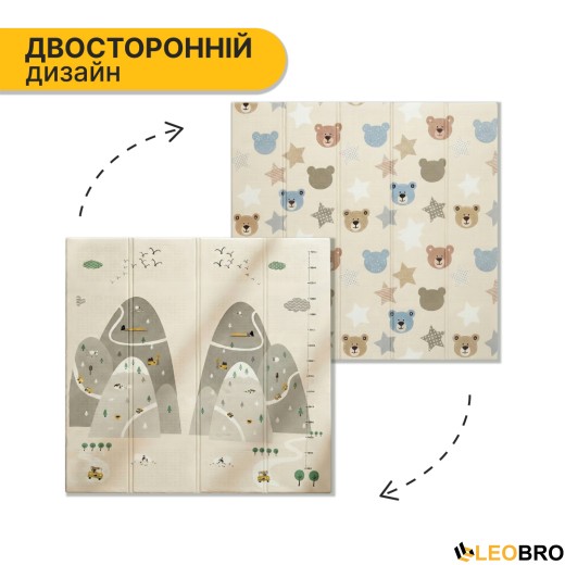 Дитячий ігровий килимок LEOBRO 150 x 180 x 1 см (LB-1015) - 4