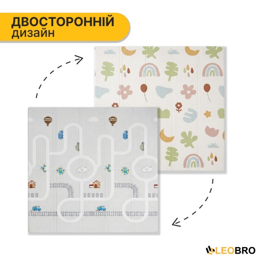 Дитячий ігровий килимок LEOBRO 150 x 180 x 1 см (LB-1017) - 4