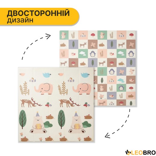 Дитячий ігровий килимок LEOBRO 150 x 180 x 1 см (LB-1020) - 4