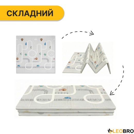 Дитячий ігровий килимок LEOBRO 150 x 200 x 1 см (LB-1027) - 4