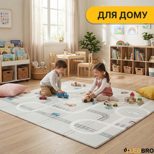 Дитячий ігровий килимок LEOBRO 150 x 200 x 1 см (LB-1027) - 7