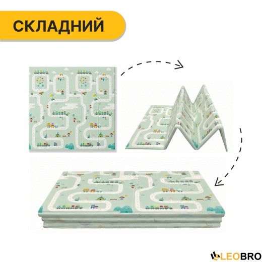 Дитячий ігровий килимок LEOBRO 150 x 200 x 1 см (LB-1028) - 4