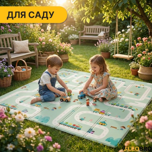 Дитячий ігровий килимок LEOBRO 150 x 200 x 1 см (LB-1028) - 7