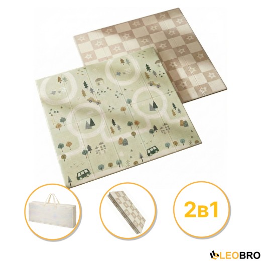 Дитячий ігровий килимок LEOBRO 180 x 200 x 1 см (LB-1032) - 1