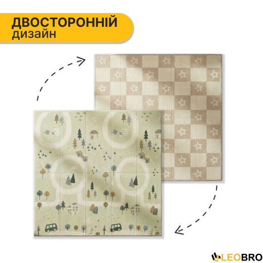 Дитячий ігровий килимок LEOBRO 180 x 200 x 1 см (LB-1032) - 3