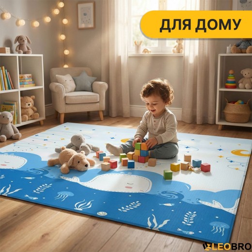 Дитячий ігровий килимок LEOBRO 180 x 200 x 1 см (LB-1034) - 7