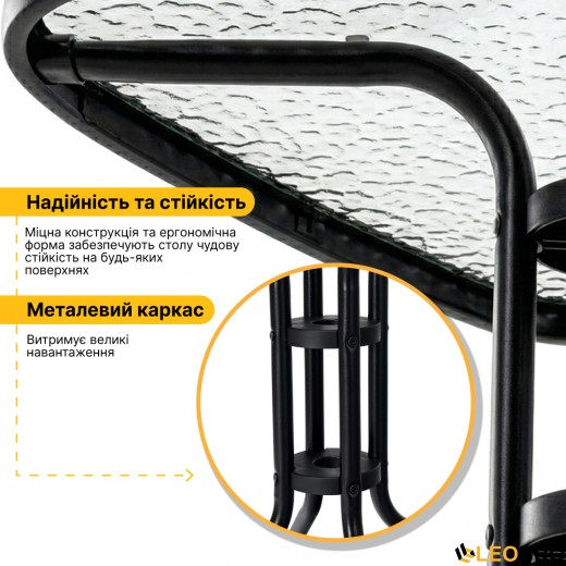Комплект садовой мебели LEOBRO Comfort 4 кресла + прямоугольный столик (LB-1054) - 10