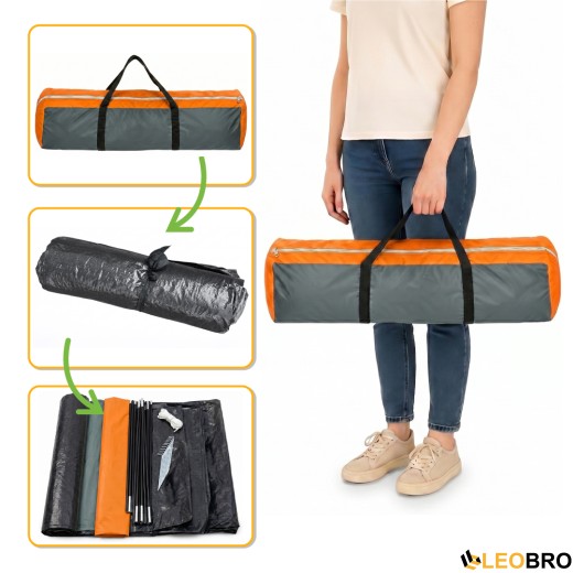 Туристичний намет LEOBRO Pro Camp Haki (LB-1089) - 13