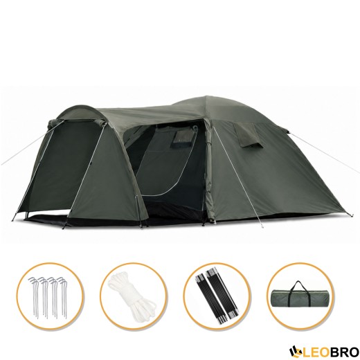 Туристичний намет LEOBRO Pro Camp Haki (LB-1089) - 1
