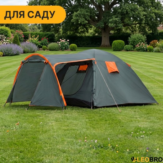 Туристичний намет LEOBRO Pro Camp Haki (LB-1089) - 5