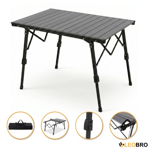 Раскладной туристический стол LEOBRO Pro Camp Black Alu (LB-1064) раскладной туристический стол LEOBRO Pro Camp Black Alu (LB-1064) - 1