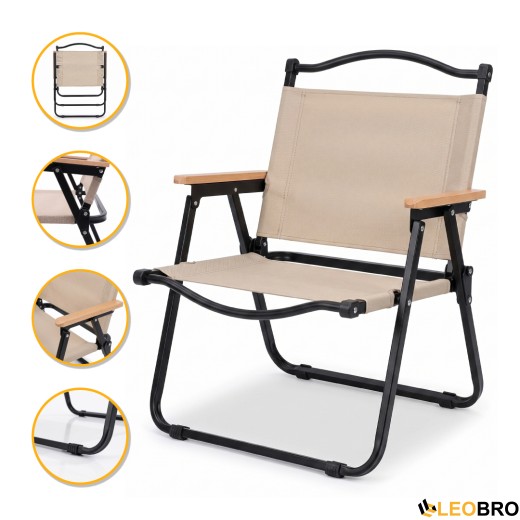 Раскладное туристическое кресло LEOBRO Camp Beige L (LB-1073) - 1