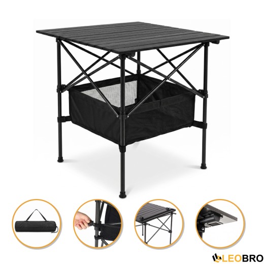 Розкладний туристичний стіл для пікніка LEOBRO 52x52x50 см (LB-1116) - 1