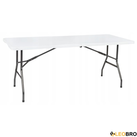 Розкладний стіл для кейтерингу FunFit 180x74 x 4 см Білий (4899) - 1