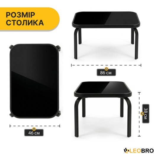 Комплект садових меблів LEOBRO Comfort (Диван, 2 крісла, столик) із підвісною парасолею — Сірий  - 5