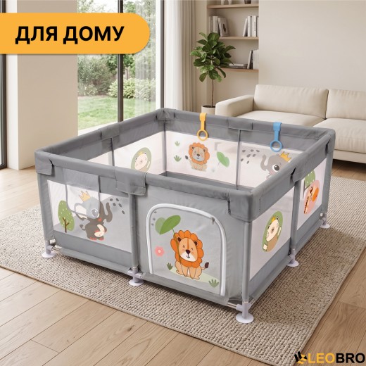 Дитячий манеж LEOBRO "Король лісу" 120 x 120 см (LB-1125) - 8