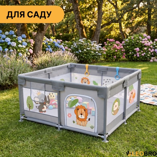 Дитячий манеж LEOBRO "Король лісу" 120 x 120 см (LB-1125) - 9