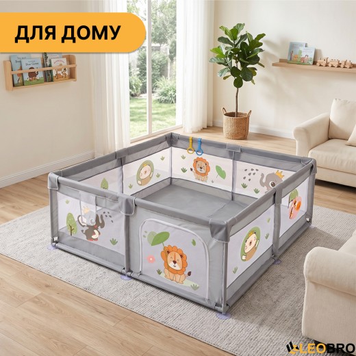 Дитячий манеж LEOBRO "Король лісу" 200 x 200 см (LB-1128) - 6