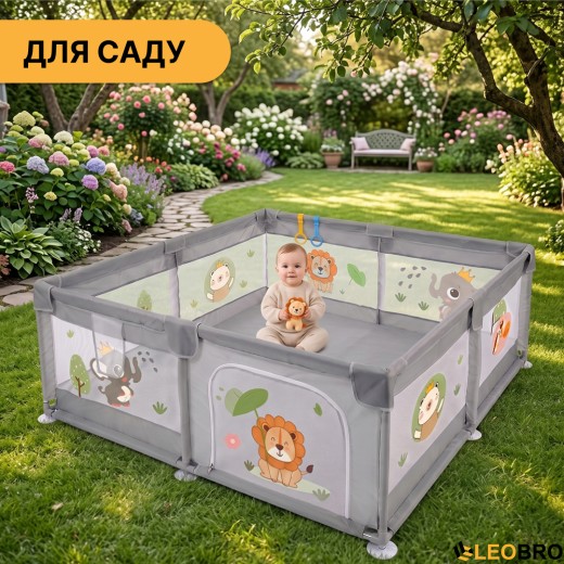 Дитячий манеж LEOBRO "Король лісу" 200 x 200 см (LB-1128) - 7