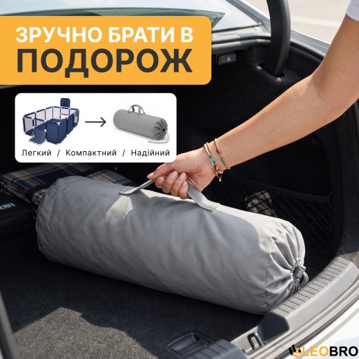 Дитячий манеж LEOBRO Multisport 120 x 180 см Синій (LB-1138) - 9