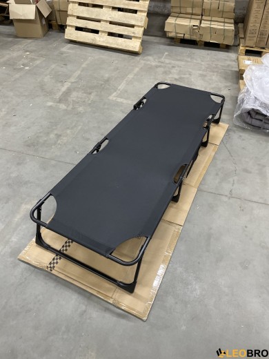УЦІНКА!! Розкладне ліжко (розкладачка) з матрацом і подушкою LEOBRO Grey (LB-FB-A1-GRY) - 2