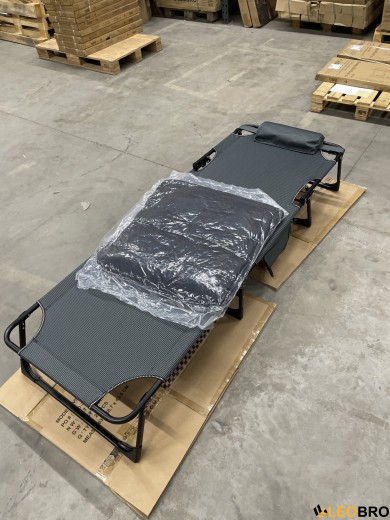 УЦІНКА!!! Розкладне ліжко (розкладачка) з матрацом і подушкою LEOBRO Striped (LB-FB-A1-STR) - 2