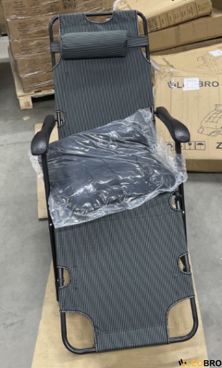УЦІНКА!!! Розкладне крісло ліжко з подушкою LEOBRO Striped (LB-FCB-G1-STR) - 4