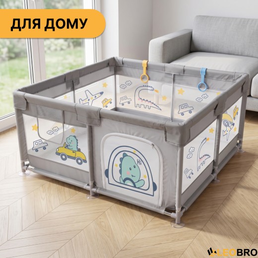 Дитячий манеж LEOBRO "Діно мандрівник" 120 x 120 см (LB-1145) - 8