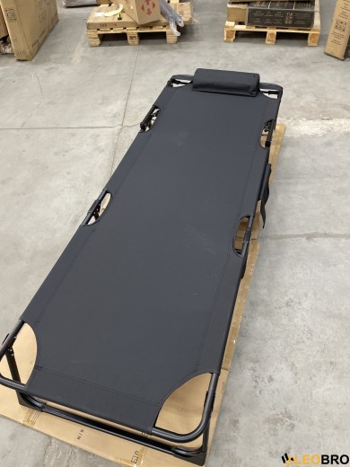 УЦІНКА!!!Розкладне ліжко (розкладачка) з матрацом і подушкою LEOBRO Black (LB-FB-A1-BLK) - 2