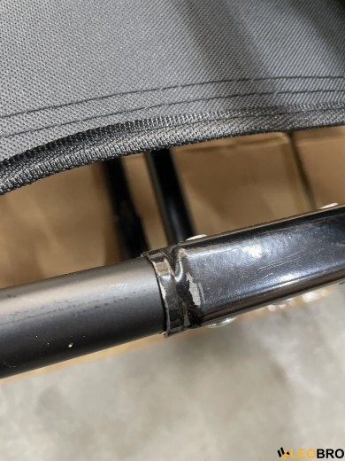 УЦІНКА!!!Розкладне ліжко (розкладачка) з матрацом і подушкою LEOBRO Black (LB-FB-A1-BLK) - 4
