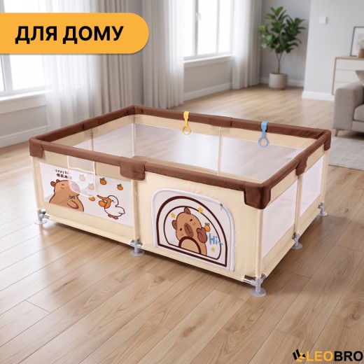 Дитячий манеж LEOBRO "Капібара ленд" 150 x 180 см (LB-1153) - 8