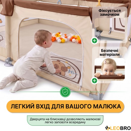 Дитячий манеж LEOBRO "Капібара ленд" 150 x 200 см (LB-1154) - 7
