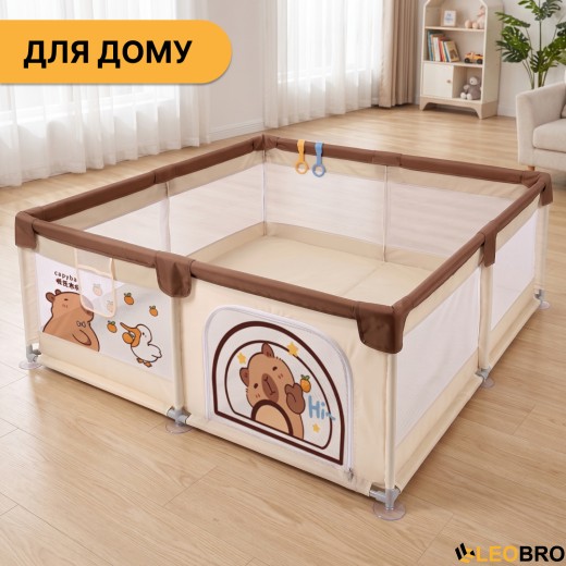 Дитячий манеж LEOBRO "Капібара ленд" 200 x 200 см (LB-1156) - 8