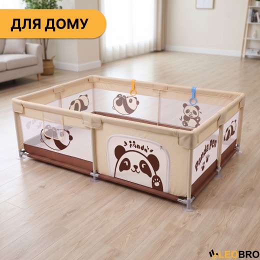 Дитячий манеж LEOBRO "Весела панда" 150 x 200 см (LB-1160) - 7