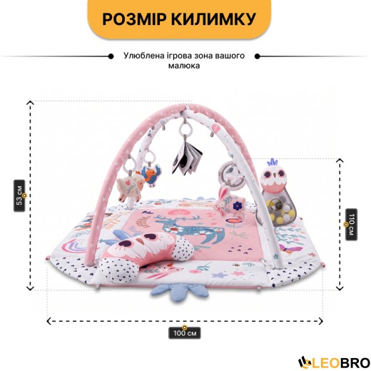 Дитячий розвивальний килимок "Казковий олень" LEOBRO (LB-1192) - 4