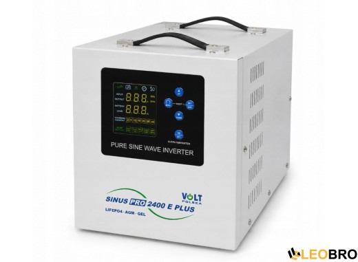 Гібридний ДБЖ/інвертор Volt Polska SINUS PRO 2400 E PLUS 12/230V 1600/2400W (3SPM24012M) - 1