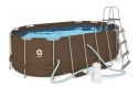 Басейн каркасний, прямокутний Avenli 427x275x100 см. (Brown) 16в1 (2820) - 2