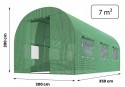 Садовая теплица с окнами Plonos 7m2 Зеленая = 200х350х200 см (4914-A) - 6