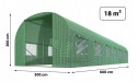 Садова теплиця з вікнами Plonos 18m2 Зелена = 300х600х200 см (4918) - 6