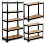 Стелаж FunFit 150 х 75 х 30 см Black (3780) - 1
