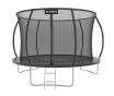 Батут із внутрішньою захисною сіткою 252 см LEOBRO Premium Pro 8FT BLACK - 1