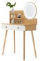 Косметический туалетный столик FUNFIT White-Brown LED (3913) - 3