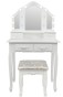 Косметичний туалетний столик з табуретом FUNFIT White LED (2783) - 2