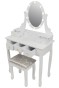 Косметичний туалетний столик з табуретом FUNFIT White LED (2785) - 2