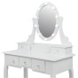 Косметичний туалетний столик з табуретом FUNFIT White LED (2785) - 4