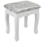 Косметичний туалетний столик з табуретом FUNFIT White LED (2785) - 5
