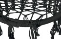Гойдалка гніздо зі спинкою 80 см плетена з подушками TOGO Black (5902340320884) - 3