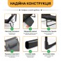 Розкладне ліжко до 150 кг з подушкою LEOBRO Темно-сіре - 8