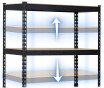 Стелаж Humberg 183 x 90 x 45 см HR-700 Black (570001) - 4